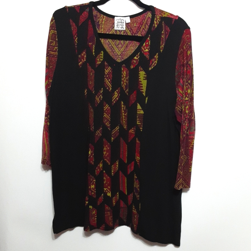 Parsley & Sage Bohemian Long Sleeve Top